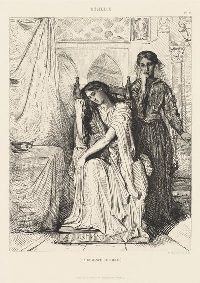 Othello Suite, no. 9dani af Théodore Chassériau