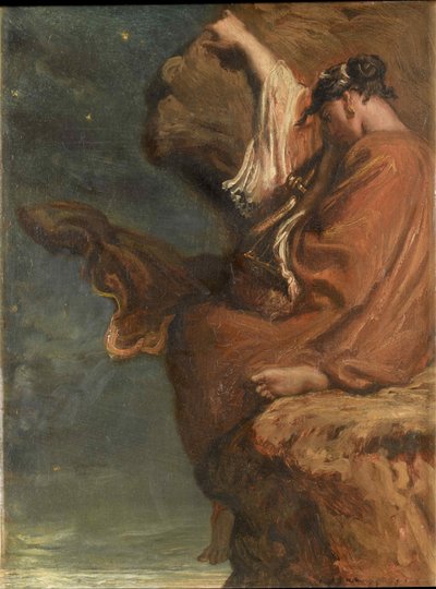 Sappho, 1849. af Théodore Chassériau