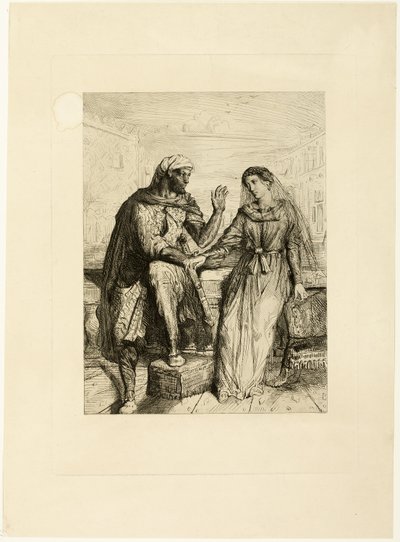 Hun takkede mig, plade to fra Othello af Théodore Chassériau