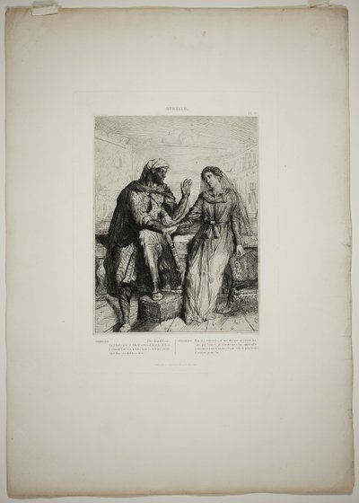 Hun takkede mig, plade to fra Othello af Théodore Chassériau