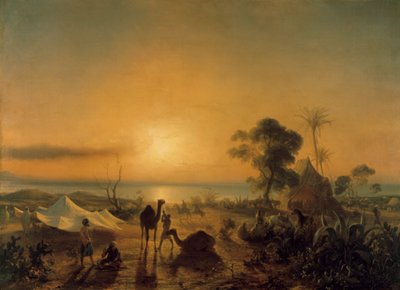 Lejren ved Staoueli, 1830. af Jean Antoine Theodore Gudin