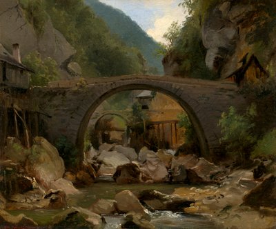 Bjergbæk i Auvergne af Pierre Etienne Theodore Rousseau