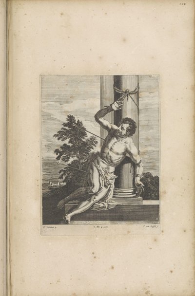 Sankt Sebastians martyrium af Théodorus van Kessel