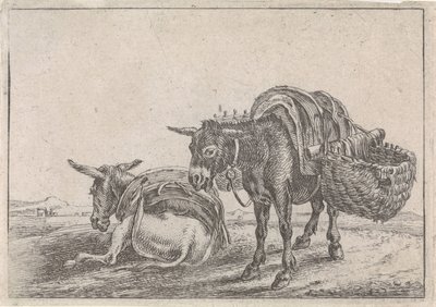 To muldyr af Théodorus van Kessel
