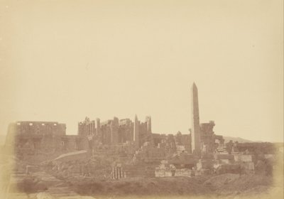 Oversigt over Palace of Karnak af Théodule Devéria
