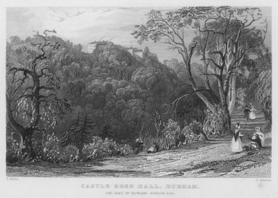 Castle Eden Hall, Durham, sæde for Rowland Burdon (gravering) af Thomas (after) Allom