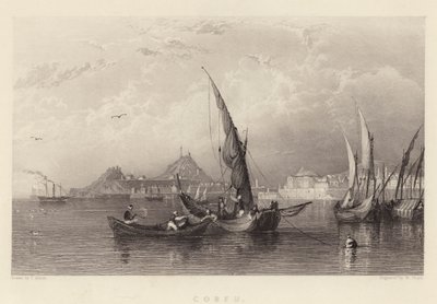 Corfu (engraving) af Thomas (after) Allom