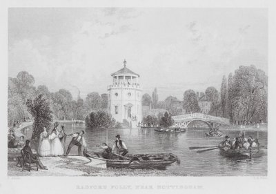 Radford Folly, nær Nottingham (gravering) af Thomas (after) Allom
