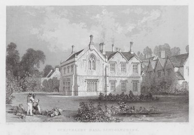 Scrivelsby Hall, Lincolnshire (gravering) af Thomas (after) Allom