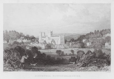 Southwell, Nottinghamshire (gravering) af Thomas (after) Allom