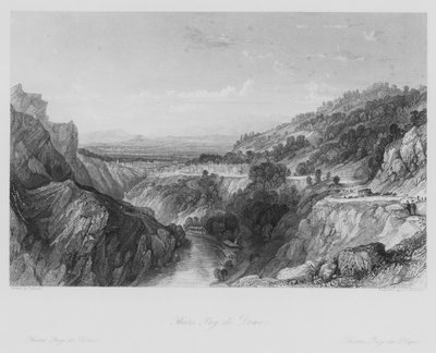 Thiers, Puy de Dome (gravering) af Thomas (after) Allom