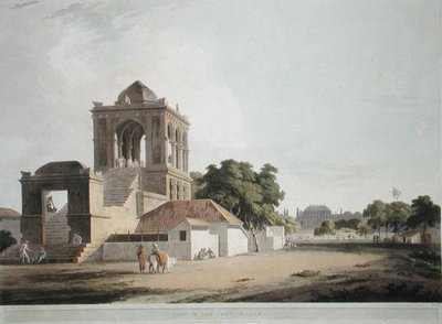 Udsigt i fortet, Madura, planche 40 fra "Oriental Scenery: Twenty Four Views in Hindoostan