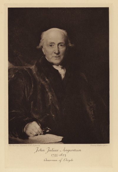 John Julius Angerstein, formand for Lloyd