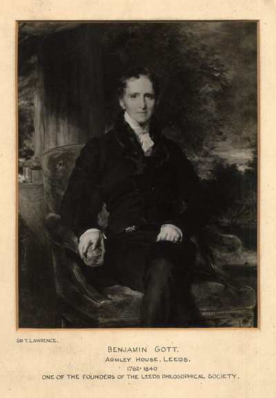 Portræt af Benjamin Gott af Thomas (after) Lawrence