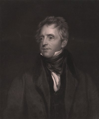 Portræt af den engelske skuespiller John Fawcett (1768-1837), gravering af W J Edwards fra maleri af Thomas Lawrence, 23x32 cm, Virtue and Co Publisher, London af Thomas (after) Lawrence