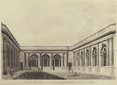 The Garden Court, Bank of England af Thomas (after) Malton