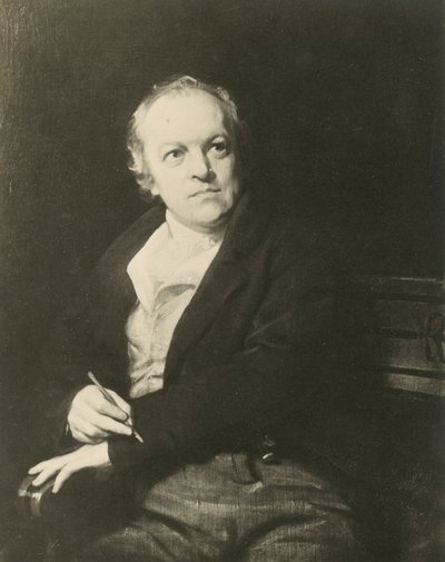 William Blake, engelsk digter og kunstner (litho) af Thomas (after) Phillips