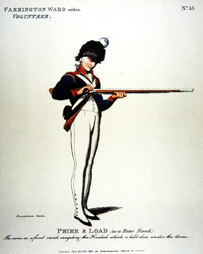 Farrington Ward, indenfor, frivillig af Thomas (after) Rowlandson