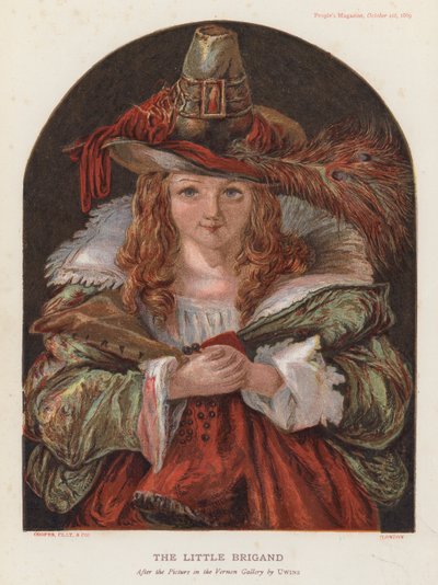 Le Chapeau de Brigand (farvelitografi) af Thomas (after) Uwins
