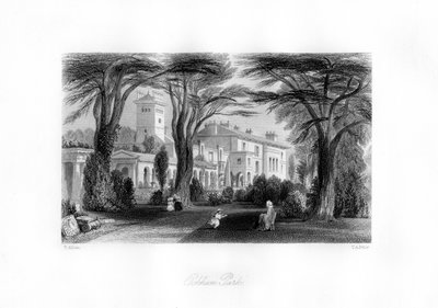 Ockham Park, Surrey, 1800-tallet. af Thomas Abel Prior