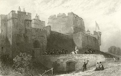 Carlisle Castle, Cumberland af Thomas Allom