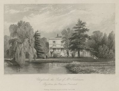 Claylands, sæde for fru Fentima af Thomas Allom