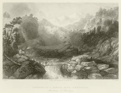 Krydsning af en sangha af Thomas Allom