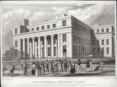 Liverpool Infirmary, Brownlow Street af Thomas Allom