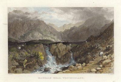 Mardale Head, Westmoreland af Thomas Allom