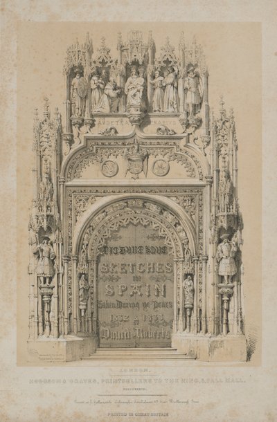 Maleriske skitser i Spanien: Titelside, 1837. af Thomas Allom
