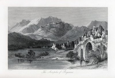 Akropolis i Pergamum, 1882 af Thomas Allom
