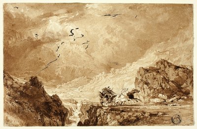 Fliden i Alperne af Thomas Allom