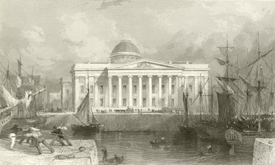 Det nye toldhus, Liverpool af Thomas Allom