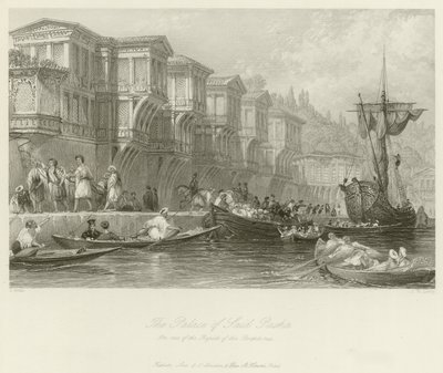 Said Pashas palads af Thomas Allom