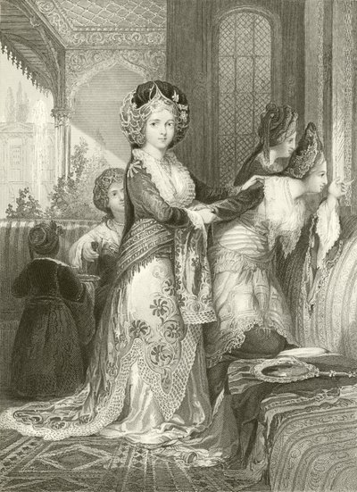 Favoritten Odalisque af Thomas Allom