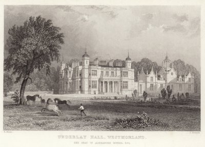 Underlay Hall i Westmoreland af Thomas Allom