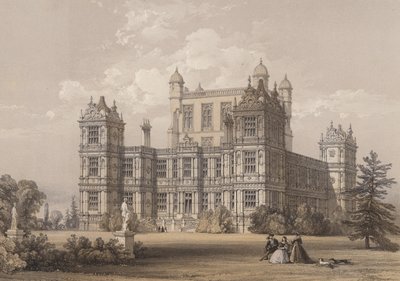 Wollaton Hall, Nottinghamshire af Thomas Allom