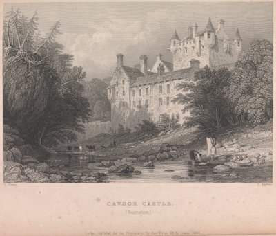 Cawdor Castle, Narnshire (udgivet af G. Virtue); side 59 (bind 1) af Thomas Barber
