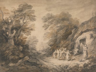 Hyttedøren af Thomas Barker