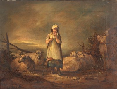 Gloucestershire pige holder får af Thomas Barker of Bath
