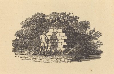 Mand pisser af Thomas Bewick