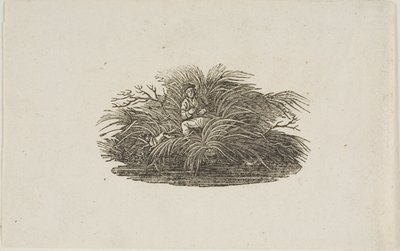 Halestykke: Man in Bush af Thomas Bewick