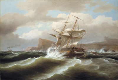 Et amerikansk skib i nød af Thomas Birch