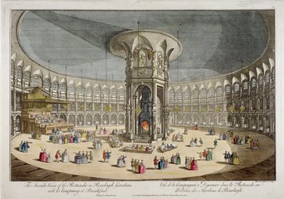 Rotunden i Ranelagh Gardens, Chelsea, London, c1750 af Thomas Bowles