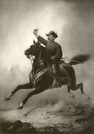 Sheridans ride (Gravure) af Thomas Buchanan Read