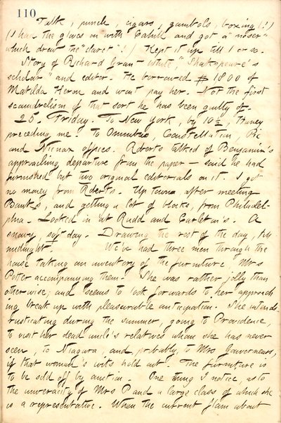 Thomas Butler Gunn Diaries- bind 10, side 123, 24.-25. Februar 1859 af Thomas Butler Gunn