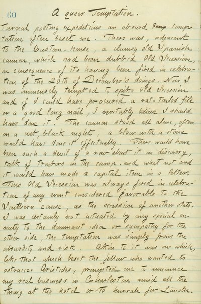 Thomas Butler Gunn Diaries- bind 15, side 70, 12. januar 1861 af Thomas Butler Gunn
