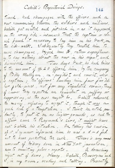 Thomas Butler Gunn Diaries- bind 16, side 166, 10. maj 1861 af Thomas Butler Gunn