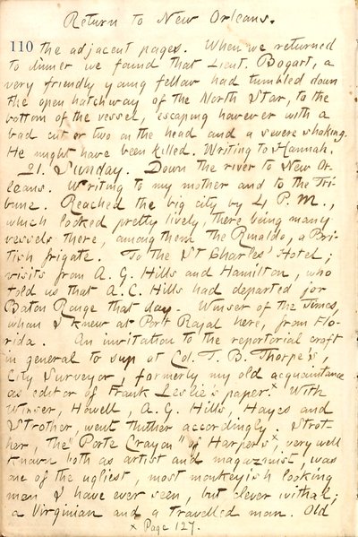 Thomas Butler Gunn Diaries - bind 21, side 120, 20. december 1862 af Thomas Butler Gunn