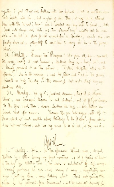 Thomas Butler Gunn Diaries- bind 2, side 70, 29. marts- 1. april 1851 af Thomas Butler Gunn